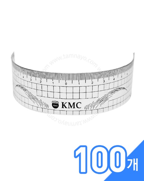 고급 KMC 블랙 눈썹용 곡선자 100개