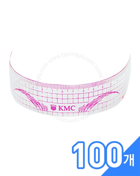 고급 KMC 핑크 눈썹용 곡선자 100개