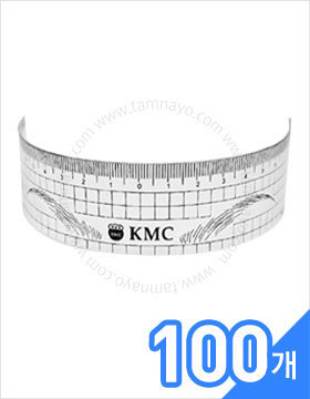 고급 KMC 블랙 눈썹용 곡선자 100개