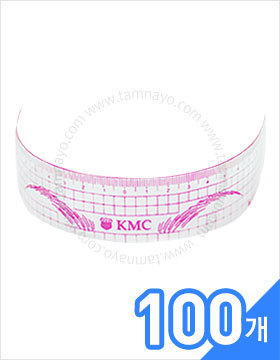 고급 KMC 핑크 눈썹용 곡선자 100개