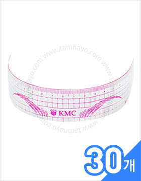 고급 KMC 핑크 눈썹용 곡선자 30개